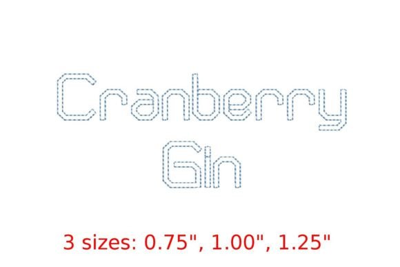 Cranberry Gin Bean Stitch Font Review