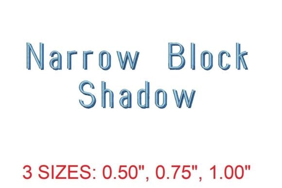 Narrow Block Shadow Font Review