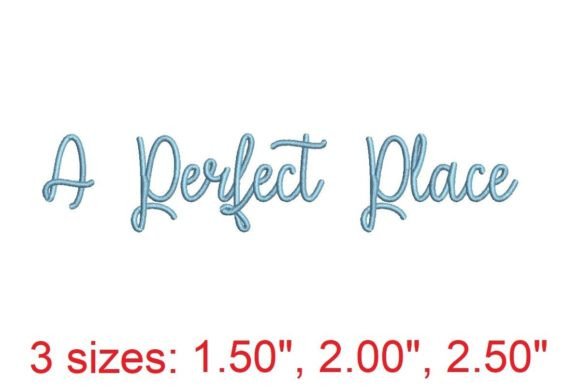 Review: A Perfect Place Embroidery Font for Holiday Gifts