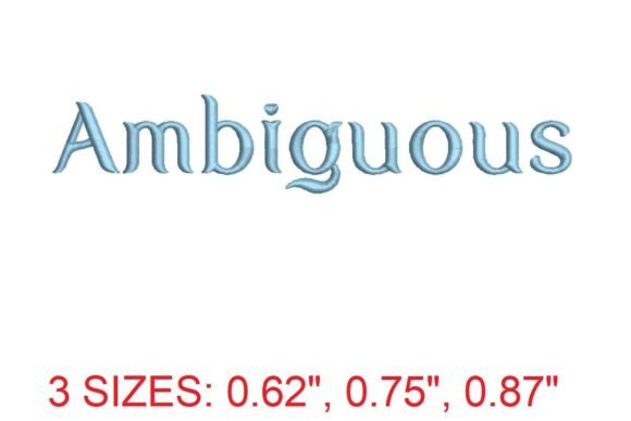 Review: Ambiguous Embroidery Font for Real Projects
