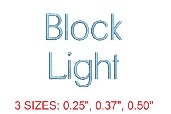 Review: Block Light Embroidery Font for Clean Designs