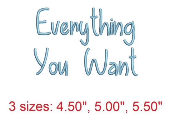Review: Everything You Want Embroidery Font