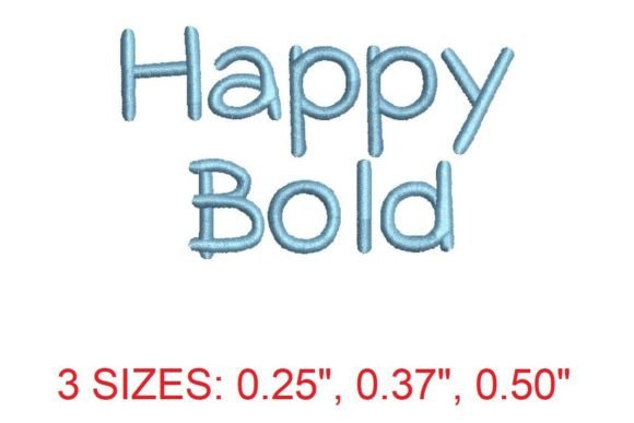 Review: Happy Bold Embroidery Font for Makers