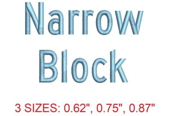 Review: Narrow Block Embroidery Font for Merch