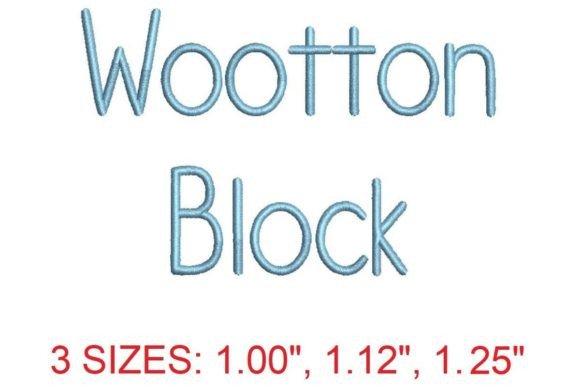 Review: Wootton Block Embroidery Font