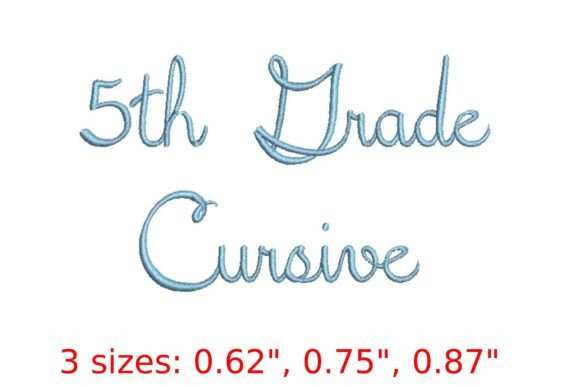 Reviewing 5th Grade Cursive for Real Embroidery Projects