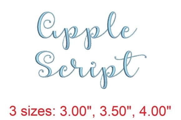 Reviewing Apple Script Embroidery Font for Gifts