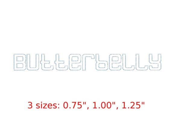 Reviewing Butterbelly Bean Stitch Outline Font
