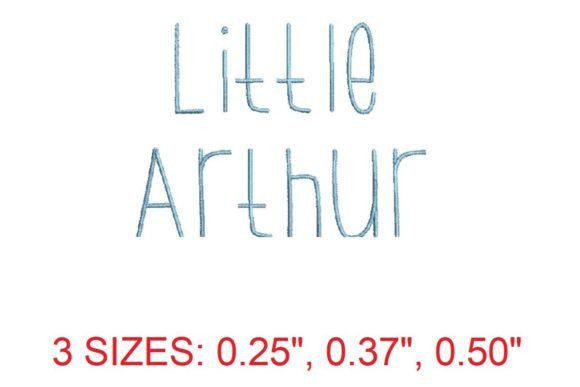 Reviewing Little Arthur Embroidery Font for Craft Fairs
