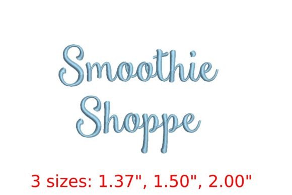 Reviewing Smoothie Shoppe Embroidery Font for Boutique Sweatshirts