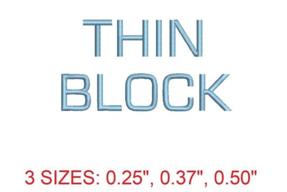 Thin Block Embroidery Font: A Designer’s Review